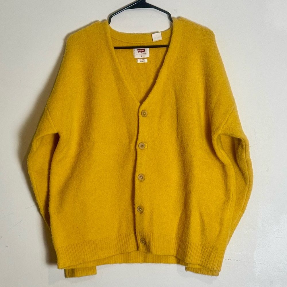 Levi’s Yellow Cardigan Sweater unisex